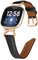 Gimuk Lederarmband Kompatibel mit Fitbit Versa 4/Versa 3/Sense 2/Sense Armband für Damen Herren, Echtes Lederband Ersatzarmband Armband Kompatibel mit Fitbit Versa 4/3, Small / Large, Leder