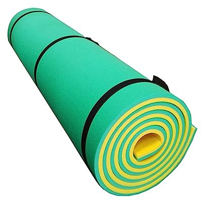 Estera Flotante de Agua Colchón de salón acuática Juego Duradero Estera Flotante Cama Cojín de Agua Flotante para Barco Piscina Playa al, Amarillo Verde