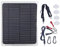 BuyWeek Solar-Autobatterie Ladegerät, 20 W 12 V Hocheffizient Photovoltaik Solarpanel Modul, Tragbares Solarpanel Notstromversorgung mit USB-Anschluss für Auto Mobiltelefone