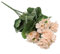 SPORTARC Künstliche Blumen, künstliche Begonie, Seide, Geranienpflanze, Blumen für Garten, Zuhause, Büro, Party, Dekoration, Champagner