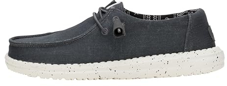 HEYDUDE - Wendy Stretch Canvas Damen - Slip-On Flache Schuhe - Ballerinas, Black/Black, 38 EU