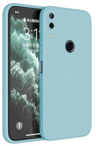 HAFFAN Funda de Silicona TPU Compatible con Huawei P Smart Z/Honor 9X (6.59), Carcasa Protectora para Teléfono Móvil - Azul Claro