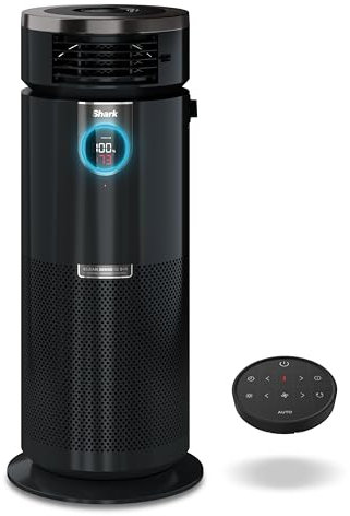 Shark 3-in-1 Max Air Purifier, Heater & Fan with NanoSeal HEPA, Cleansense IQ, Odor Lock, for 1000 Sq. Ft, Charcoal Grey