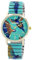 Raptor Damenarmbanduhr Frida Kahlo Edition mit Zugband (Hellblau Gelb)