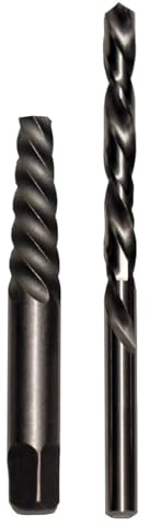 Drill America #1 Spiralnut-Schraubenausdreher und 5/64 Zoll Linkshänder-Bohrer-Set, POUEZ-Serie