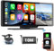 Wireless Carplay Android Auto Display 10,26 Zoll Touchscreen Autoradio Carplay Display Tragbarer Driveplay mit Rückfahrkamera 1080P mit Bluetooth Mirror Link Siri AUX FM