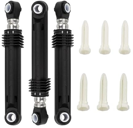 CINDTRGA Paquete de 3 lavadoras de plástico Duradero, Carga Frontal Estable, Reduce Ruidos, reemplaza la Pieza, Amortiguador, Buena Mano de Obra, Compatible con Lavadora LG Modelo WM2016CW