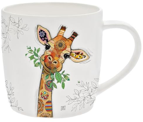 Lesser & Pavey Gina Mug girafe | Tasses à café en céramique pour la maison ou le travail | Tasses au design haut de gamme pour toutes les occasions | Conçu par Bug Art Lovely Mugs pour le thé, le café