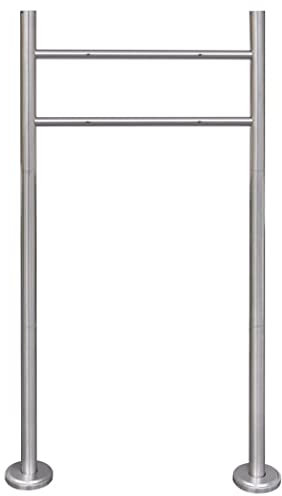 Homgoday Supporto in acciaio inox per cassette postali per la casa e il giardino