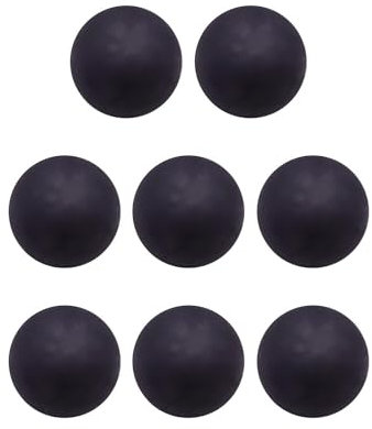 Dickly 8 Stück Sprungreaktionsbälle, Gymnastikbälle, lustig, Gummi-Wandbälle, elastische Reaktionstrainingsbälle für zu Hause, draußen, drinnen, Schwarz