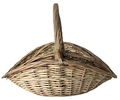 Cesta de leña de mimbre WERKA PRO 50 x 30 x H. 8/20 cm