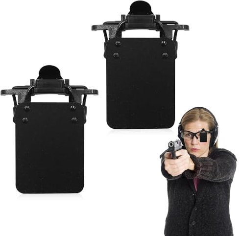 mizikuu 2 PCS Patch pour Lunette de Tir, 4x5cm International Standard Lunettes de Tir pour Sport Réutilisable Lunette de Tir à l'arc Cache Oeil pour Lunettes pour Enfants et Adultes