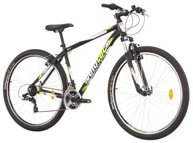 Multibrand Distribution Probike PRO 29 Zoll Fahrrad Mountainbike 21 Gang, Herren, Damen geeignet ab 175-190 cm (Schwarz Grün)