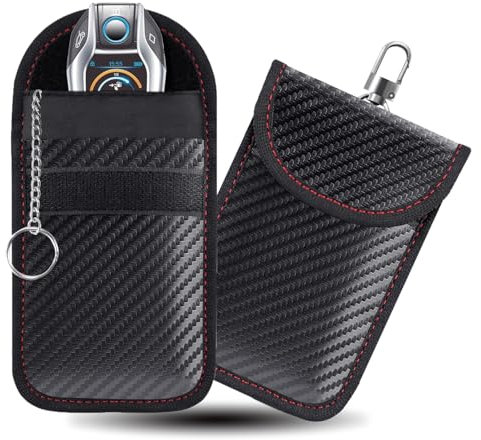 Confezione da 2 chiavi per auto di protezione senza chiave, custodia per chiave di sicurezza, 9 x 14 cm