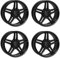 4x Rial Felgen Alufelgen M10 8.5Jx18 ET48 5x112 racing-schwarz kompatibel mit MERCEDES-BENZ A C CLA E GLA GLB Viano