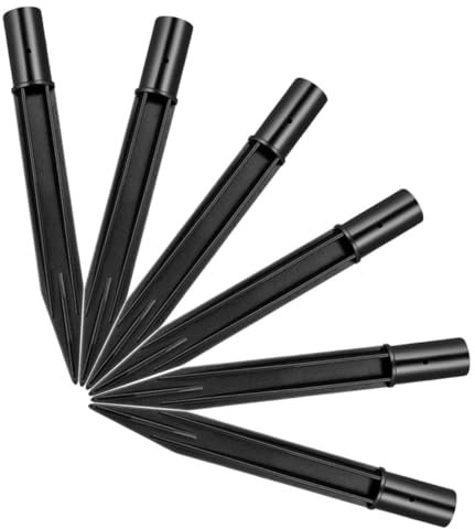 Yardwe 6stücke Teiliges Solar Led Erdspieße Für Gartenleuchten Robuste Bodenpfähle Mit Glatten Kanten Einfache Installation Passend Für Rasendekoration Und Außenpfähle