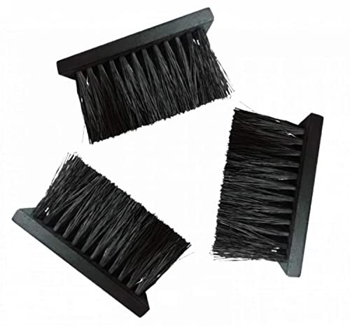 3 Stück Kaminbürsten, Ersatzbesen für Kaminfirmen, Länglicher Ersatzbürstenkopf Nachfüllpack, Holzgriff, runde Form Bürstenkopf, Kamin Ofen Kaminbürste für Zuhause