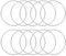 10 PCS Metallringe Zum Basteln Dekoring Makramee Ringe Für Handwerk Floral Hoop Für Die Herstellung Von Hochzeit Kranz Dekor, Traumfänger Und DIY Tafelaufsatz Wand Hängende Handwerk (Silbrig, 8cm)