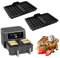 YongSral 2 Pièces Moules à Gaufres Belges en Silicone, Moule Air Fryer Ninja, Compatible avec AF400EU, AF451EU, et AF500EU, Moule Silicone Air Fryer Ninja, Empilable, Accessoire Air Fryer Ninja