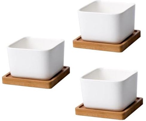 POPETPOP 3 Macetas De Cerámica con Forma De Rinoceronte para Decoración del Hogar Y La Oficina.