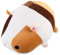 TOYANDONA Kopfkissen Affenspielzeug Hamsterspielzeug Rottweiler Halloween Decoration Hamster plüschtier Toy kleines Wurfkissen Spielzeugdekoration im Schlafzimmer PP Baumwolle Yellow