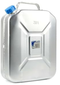 BSD Bidon en Aluminium 20L - Récipient Étanche et Léger pour Stockage Sécurisé de Liquides Multiples