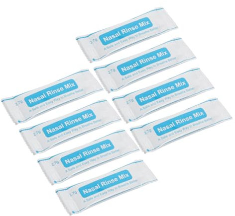 CALLARON 40stücke Nasenreinigungssalz Instant Nasal Wash Salt Rinse Mix Für Junge Mädchen Und Erwachsene Schnell Löslich Praktische Einzelverpackung Für Nasenpflege Und Reinigung Bei
