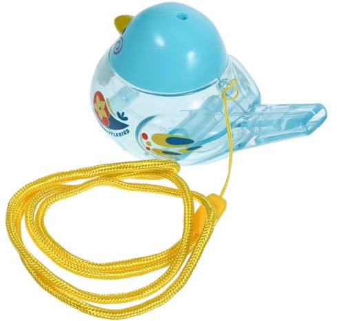 ULTECHNOVO Pfeife für Wasserspielzeug mit Lanyard Spaß und Lerninstrument für Partys Reisen und Fördert Atemtechnik und Mundmuskulatur Leichtes Kunststoffmaterial