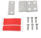 Punch Magnetic Door Catch Use on Different Materials Including Wood and Glass Cabinets (Silver)