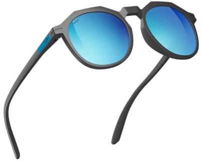 Sungod Zephyrs™ Sunglasses - Lightweight Eyewear with UV400 Protection Frame - Silver Blue