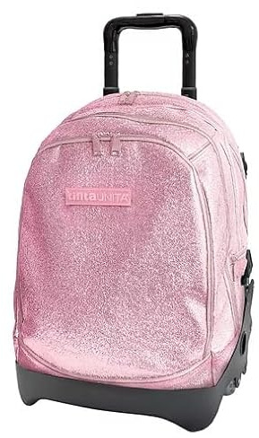Tinta Unita TINTAUNITA by POOLOVER Trolley Zaino Scuola con Carrello Amovibile Dream Cross Glamour rosa Sganciabile Nuove Ruote Sali Scale
