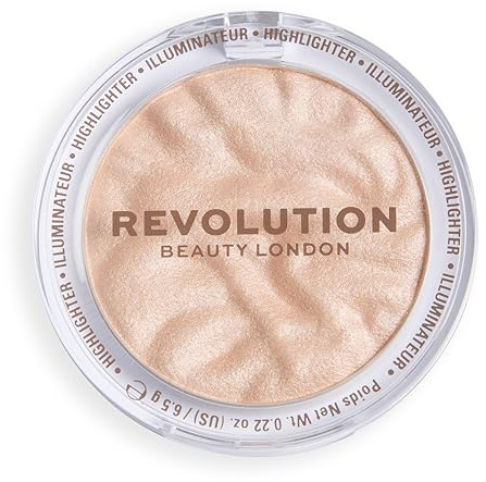 Revolution Reloaded Highlighter, Just My Type | Neue Talkfreie Formel, Langanhaltend, Stark Pigmentiertes Strahlendes Finish, Vegan & Tierversuchsfrei, 6g