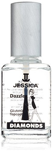 JESSICA Diamonds Dazzle Glistening Top Coat Nail Polish, Quality Shine, Long Lasting and Durable, 14.8ml