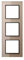Jung Rahmen 3-Fach AC583GLCH, Champanger