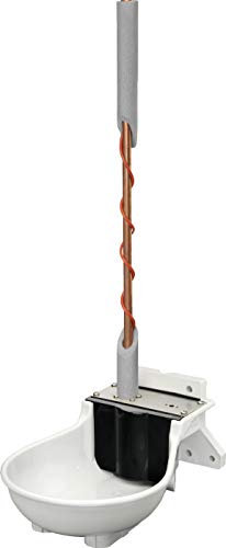 Lister Heizbares Tränkebecken SB 112 H RBH BACTO® PROTECT mit Rohrbegleitheizung 24 Volt / 66 Watt (Frostschutz bis ca. -25°C) - mit Schwimmerventil 24 Volt - Tränke Kuh Kühe Rinder Pferd Pferde Stall