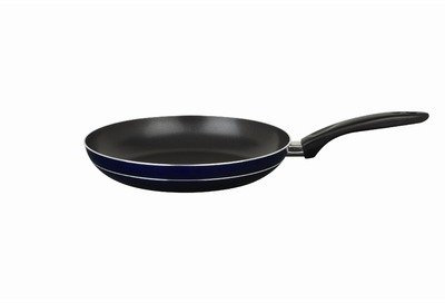 GSW Stahlwaren GmbH Robuste Alu-Bratpfanne 28 x 5 cm, 2,3 L, blau/schwarz, 30 x 28 x 5 cm