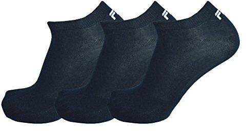 FILA 3 Paar Socken Invisible Sneakers Unisex 35-46 Einfarbig - mehrere Farben: Farbe: Marine | Größe: 35-38 (3-5 UK)
