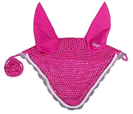 Fliegenhaube, Fliegenohren Classic, Gr. Cob/Vollblut, fuchsia/pink