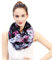Lina & Lily Universum Galaxie Sterne Damen Loop Schlauchschal (Schwarz/Blau)