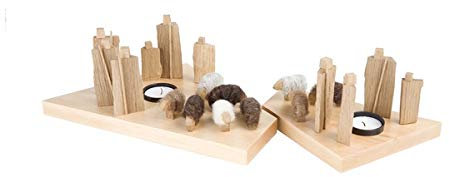 Kneisz Design Weihnachtskrippe Magdalena Platte 3: Hirtengruppe klein am Feuer