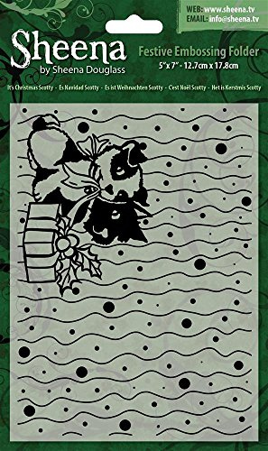 Sheena Douglass 5X7 Christmas Folder - It's Christmas Scotty, Transparent