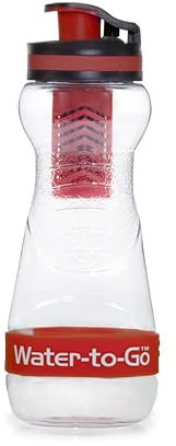 Water-to-Go Gourde city rouge