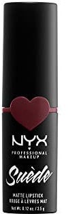 NYX Professional Makeup Lippenstift - Suede Matte Lipstick, superleichter & pudriger Lippenstift, intensiv mattes Finish, 3,5 g, Lolita 06