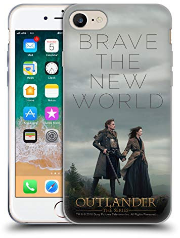 Head Case Designs Offizielle Outlander Mutig Die Neue Welt Jahreszseit 4 Kunst Gelhülle [Militärischer Schutzgrad] Kompatibel Mit Apple iPhone 7/8 / SE 2020 & 2022 Und Kompatibel Mit MagSafe