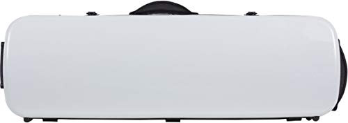 Geigenkoffer Glasfaser Oblong 4/4 white - navy blue M-Case