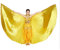 Wuchieal Bauchtänzerin Isis Wings Halloween Darstellende Angel Wings für Carnival Einschließlich Stöcke/Tasche (Gold, One Size)