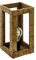 EGLO Tischlampe Takhira, 1 flammige Tischleuchte Vintage, Retro, Rustikal, Nachttischlampe aus Stahl und Holz, Wohnzimmerlampe in Schwarz, Braun, Lampe mit Schalter, E27 Fassung