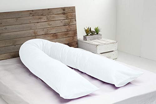 EDS Orthopedisches Schlafkissen, Stillkissen, Seitenschläferkissen, Stützkissen, hypoallergen, antibakteriell, atmungsaktiv,gesunden Schlaf (Weiß)