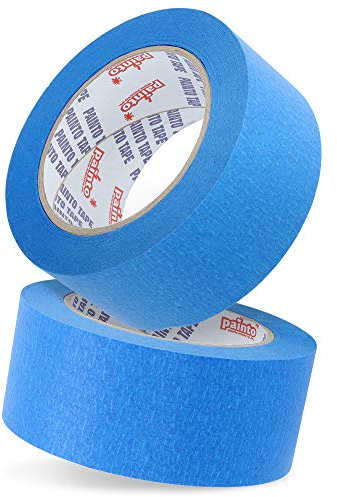 Painto™ Abklebeband Maler Klebeband Blau 50 m x 48 mm | Kreppband Maler Band Malerkrepp zum Abkleben | Malerband für Einfache Malerarbeiten Universal Abdeckband Profi Blue Tape Extra Stark