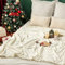 MIULEE Kuscheldecke Fleecedecke Flanell Decke mit Pompoms Einfarbig Wohndecken Couchdecke Flauschig Überwurf Mikrofaser Tagesdecke Sofadecke Blanket, 170x210cm, Weiß